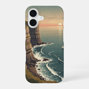 Retro Island at Dusk iPhone 16 Case