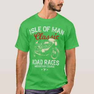 Retro Isle of ManT Races Vintage Motorbike Race gi T-Shirt