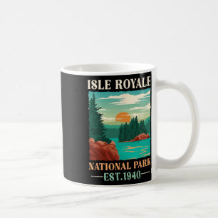 Retro Isle Royale National Park Est 1940 Hiking  Coffee Mug