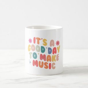 Retro It’s A Good Day To Make Music  Coffee Mug