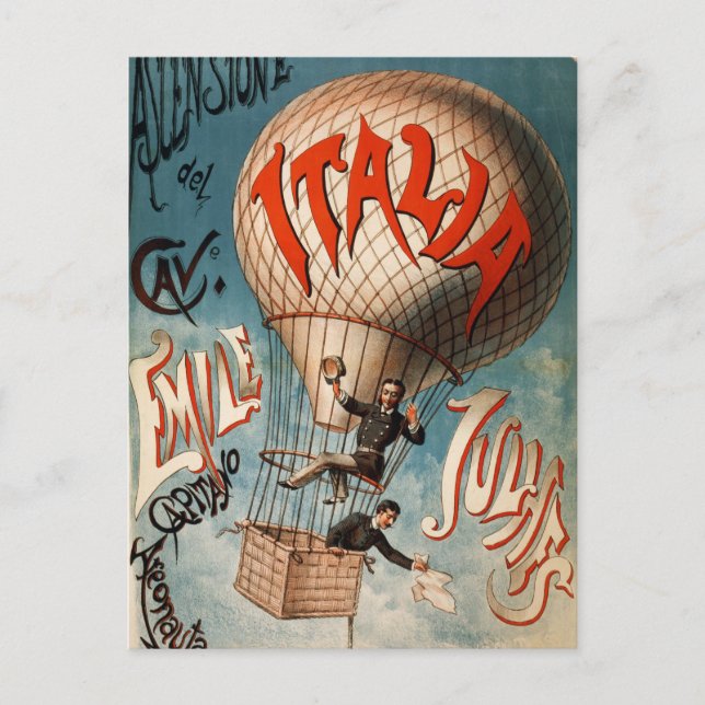 Retro Italy Europe Vintage Travel Postcard (Front)