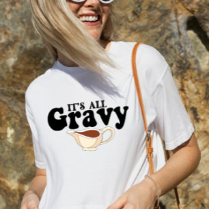 Retro Its All Gravy Baby Vintage Fall Thanksgiving T-Shirt