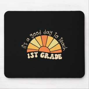 Retro Its Good Day To Teach 1st Grade Teacher Byck Mouse Mat