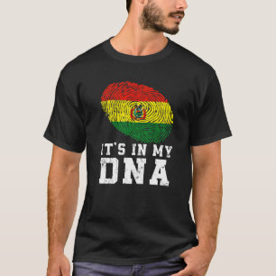 Retro It's In My Dna Bolivia Flag Patriotic T-Shirt