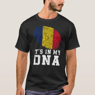 Retro It's In My Dna Chad Flag Patriotic T-Shirt