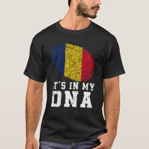 Retro It's In My Dna Chad Flag Patriotic T-Shirt