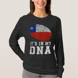 Retro It's In My Dna Chile Flag Patriotic T-Shirt