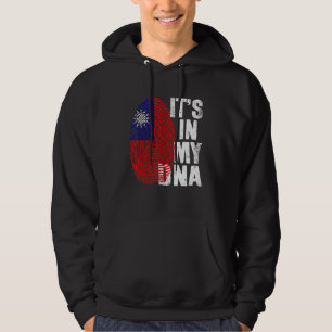 Retro It's In My DNA Taiwan Fingerprint Taiwanese Hoodie