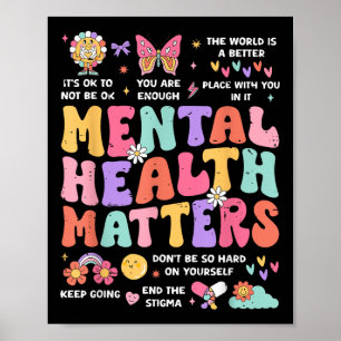 Retro Its Ok To Not Be Ok Mental Health S Awarenes Poster