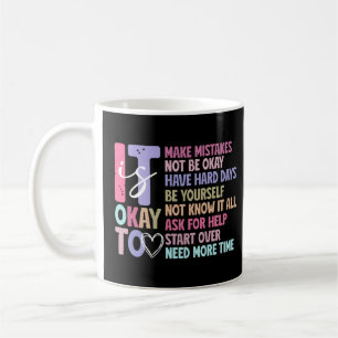 Retro It's Okay Mental Health Coffee Mug