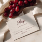 Retro Ivory Beige & Burgundy Elegant Wedding