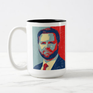 Retro J.D. Vance for President 2028 Vance 2028 Two-Tone Coffee Mug