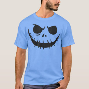 Retro Jack O' Lantern Pumpkin Face Funny Halloween T-Shirt