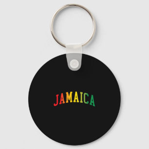 Retro Jamaica Reggae Vintage Jamaican Men Womens S Key Ring