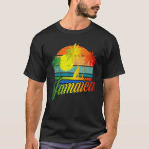 Retro Jamaica Summer Beach Vacation For Men Women  T-Shirt