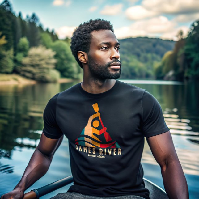 Retro James River Kayaking T-Shirt (Creator Uploaded)