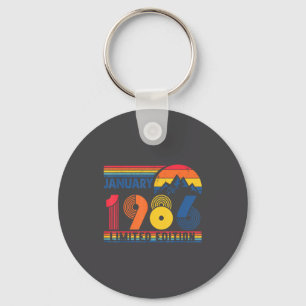 Retro January 1986 Limited Edition 40 Year Old 40t Key Ring