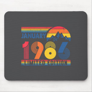Retro January 1986 Limited Edition 40 Year Old 40t Mouse Mat
