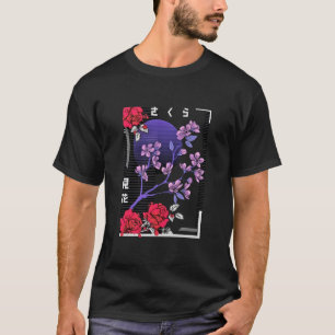 Retro Japanese Cherry Blossoms T-Shirt