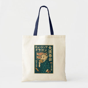 Retro Japanese Dragon Tote Bag