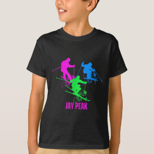 Retro jay peak vermont skiing skier 90s T-Shirt