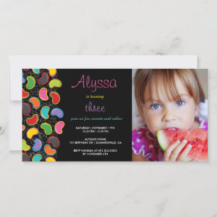 Retro Jellybean Pop Sweet Candy Whimsical Birthday