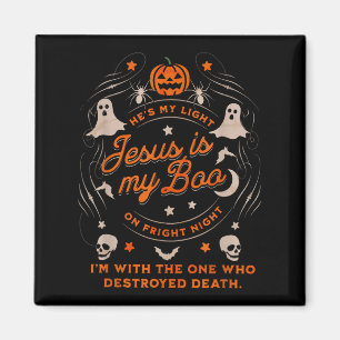 Retro Jesus Is My Boo Christian Halloween Easy Cos Magnet