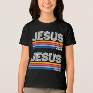 Retro jesus king christian  Tri-Blend shirt