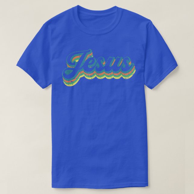 Retro Jesus Tee Christian Tee Faith Tee  (Design Front)