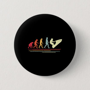 Retro Jet Skiing Humor I Vintage Watercraft Jet Sk 6 Cm Round Badge