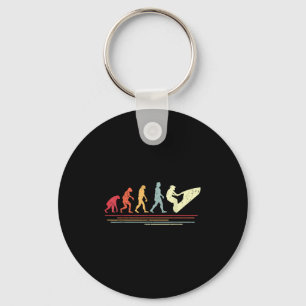 Retro Jet Skiing Humour I Vintage Watercraft Jet S Key Ring
