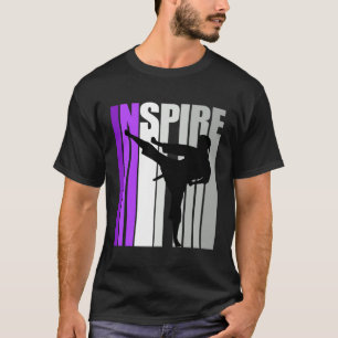 Retro Jiu Jitsu Girl Jiu Jitsus Inspire Inspiring  T-Shirt