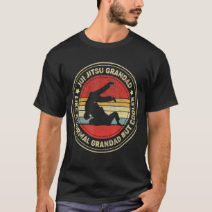 Retro Jiu Jitsu Grandad Like A Normal Grandad But  T-Shirt