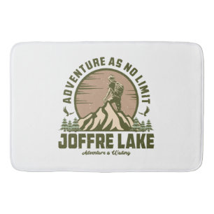 Retro Joffre Lake Hike Bath Mat