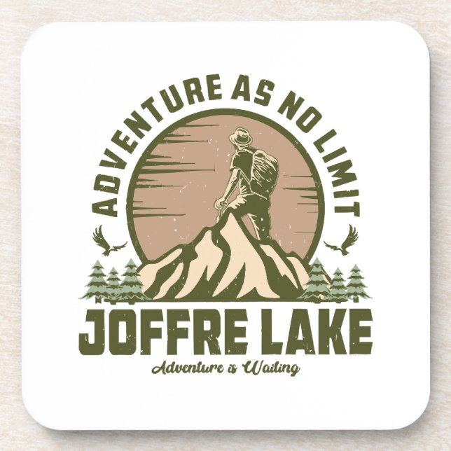 Retro Joffre Lake Hike Coaster (Front)