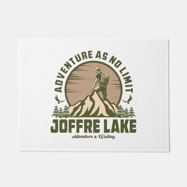Retro Joffre Lake Hike Doormat (Front)