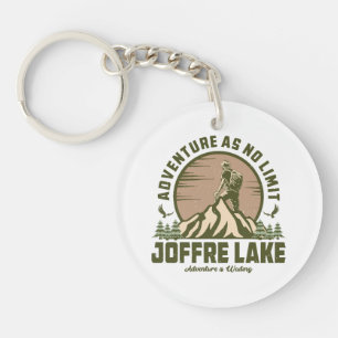 Retro Joffre Lake Hike Key Ring