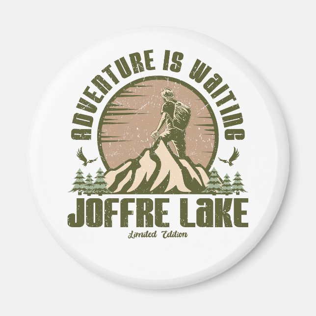 Retro Joffre Lake Hike  Magnet (Front)