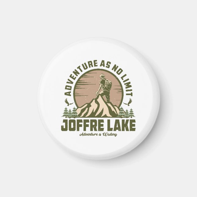 Retro Joffre Lake Hike Magnet (Front)