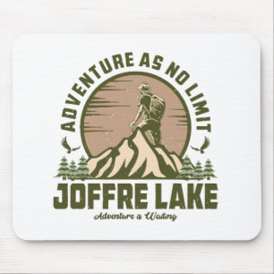 Retro Joffre Lake Hike Mouse Mat