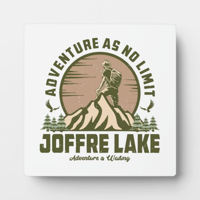 Retro Joffre Lake Hike Plaque (Front)