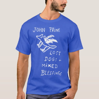 Retro John Prine Lost Dogs and Mied Blessings funn T-Shirt