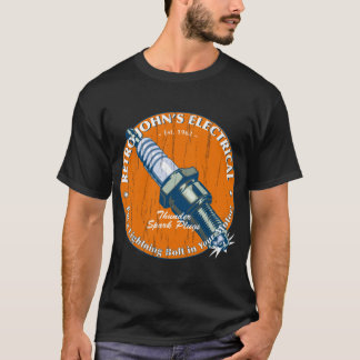 Retro John_s Electrical auto and motorcycle spark  T-Shirt