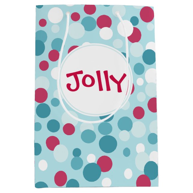 Retro Jolly Christmas Gift Bag (Front)
