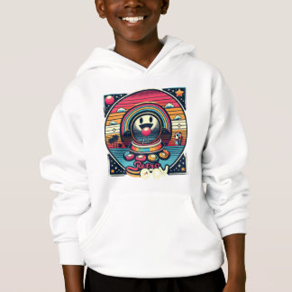 Retro Joy" t-shirt. Featuring vibrant colours and