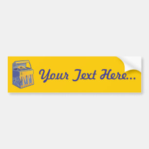 Retro Jukebox Bumper Sticker