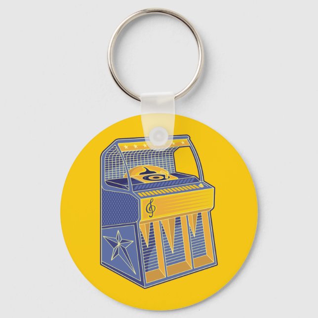 Retro Jukebox Key Ring (Front)