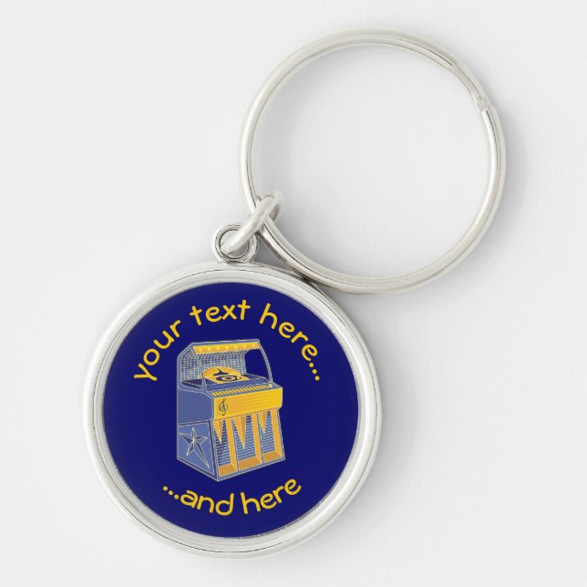 Retro Jukebox Key Ring (Front)