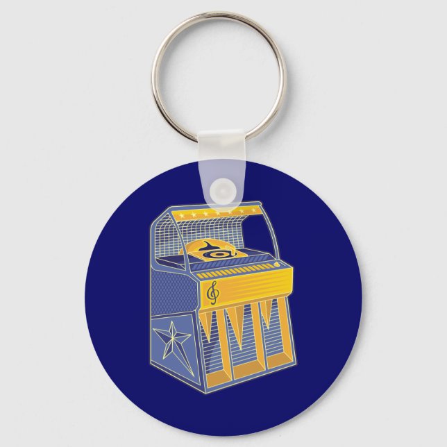 Retro Jukebox Key Ring (Front)
