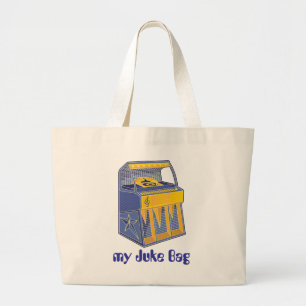 Retro Jukebox Large Tote Bag